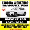 Thumbnail BMW X2 F39 2017-2020 FACTORY REPAIR SERVICE MANUAL