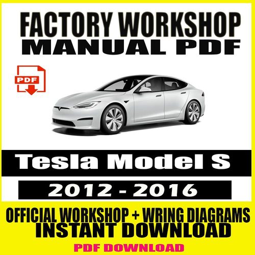 Product picture Tesla Model S 2012-2016 Workshop Repair Manual Download